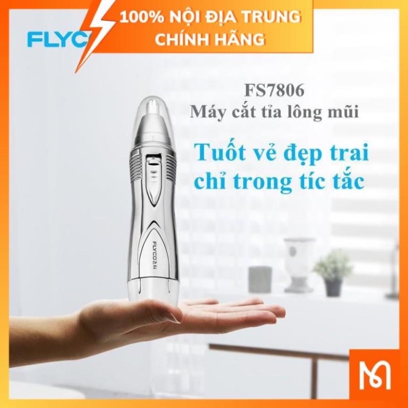 Máy cắt tỉa lông mũi chính hãng Flyco Fs7806, giúp tút nhanh vẻ lịch lãm chỉ trong 50 giây!