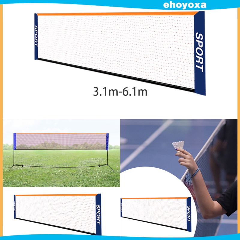 Bộ Lưới Đánh Cầu Lông / Tennis / Bóng Đá Bằng Nylon Nhỏ Gọn Cho Trẻ Em