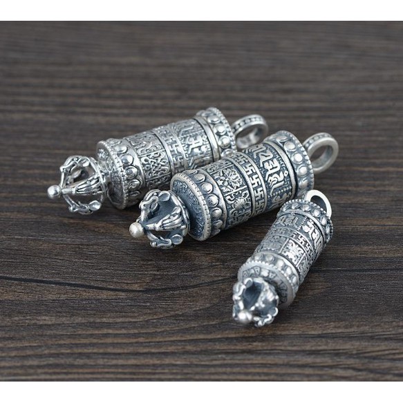 Mặt Dây Chuyền Trụ Kinh Luân - Bát Bảo Phật Giáo DC429