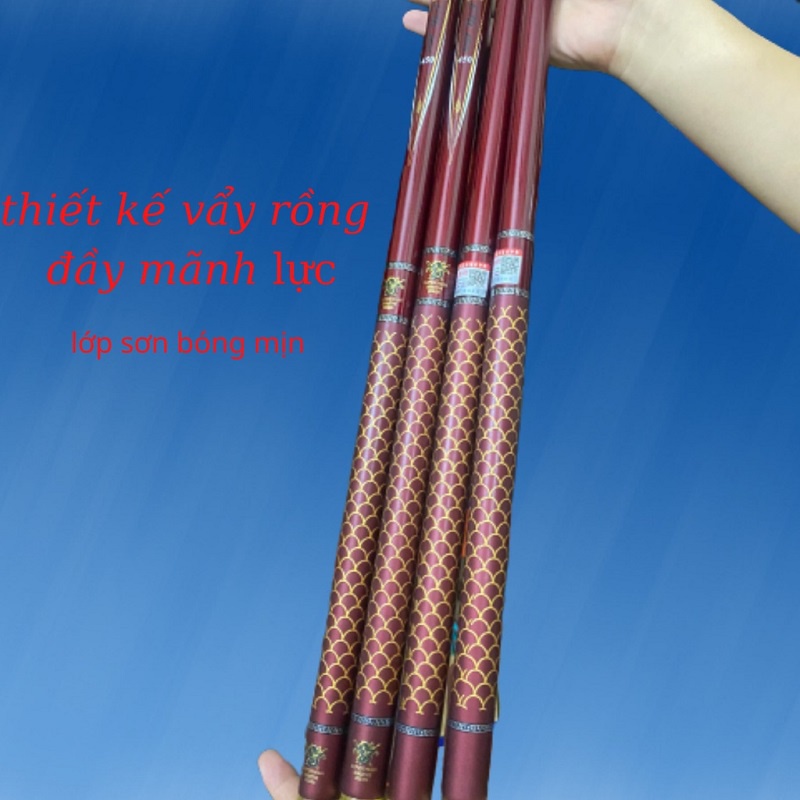 Cần Câu Tay Hoàng Long Độ Cứng 6H Tặng Kèm Ngọn Phụ