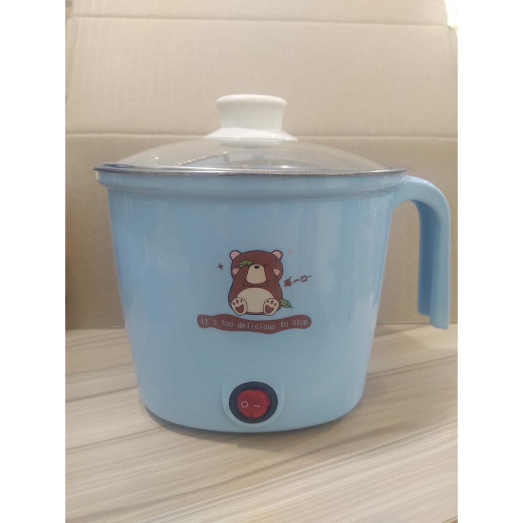 Nồi Lẩu Mini - Ca Nấu Mì ĐA NĂNG Siêu Tốc Siêu Tiện Lợi 1.8L, Nồi Lẩu 1 Người- Màu Ngẫu Nhiên