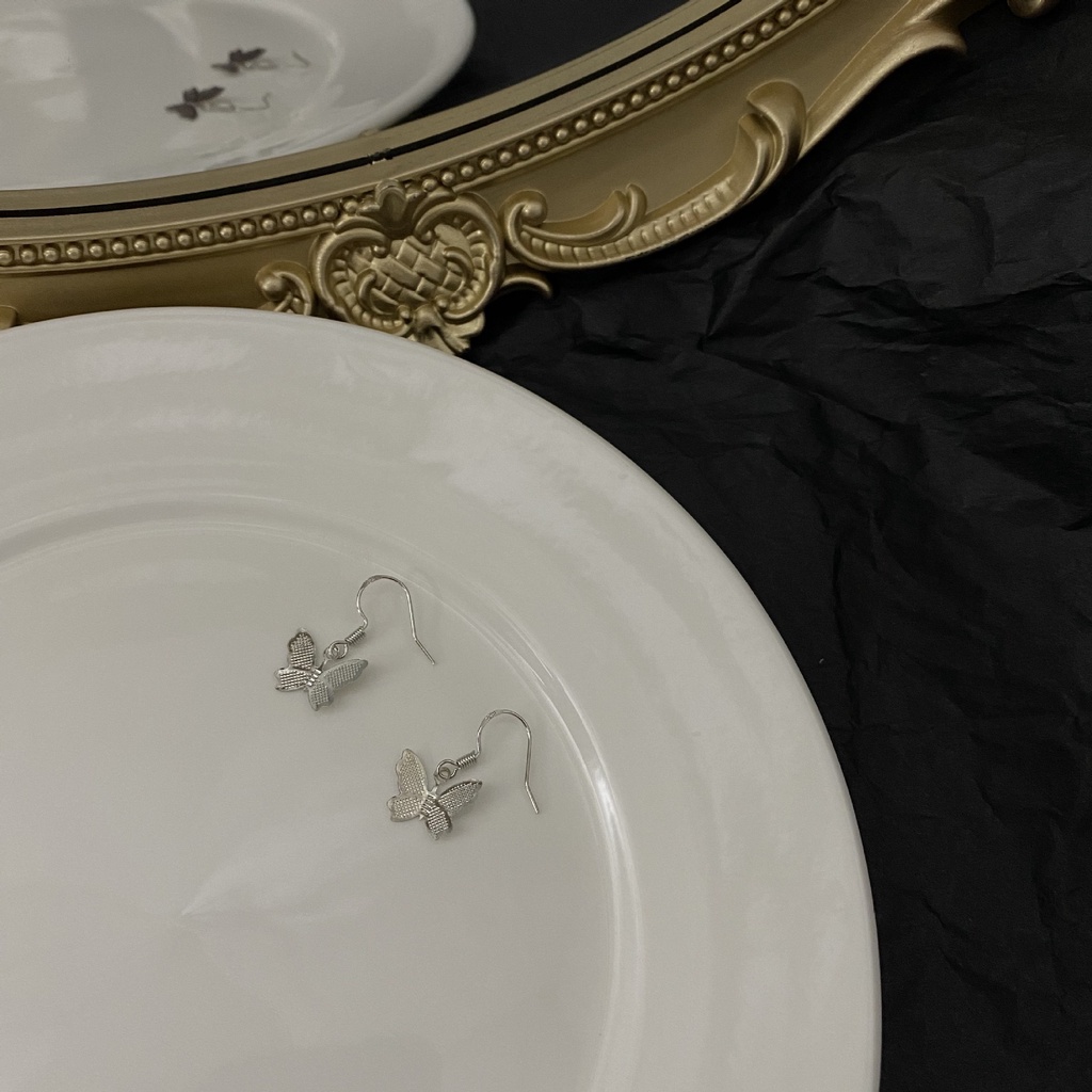 Khuyên Tai Móc Hình Bướm Phong Cách Hàn Quốc Cổ Điển 23564