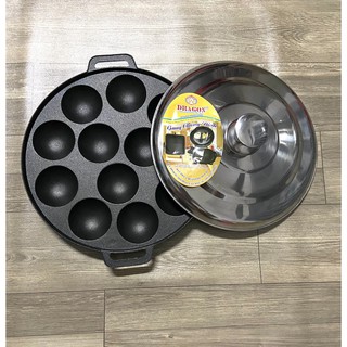 Khuôn Bánh Khọt Chống Dính Có Nắp Đậy ( 8 - 10 - 12 lỗ )