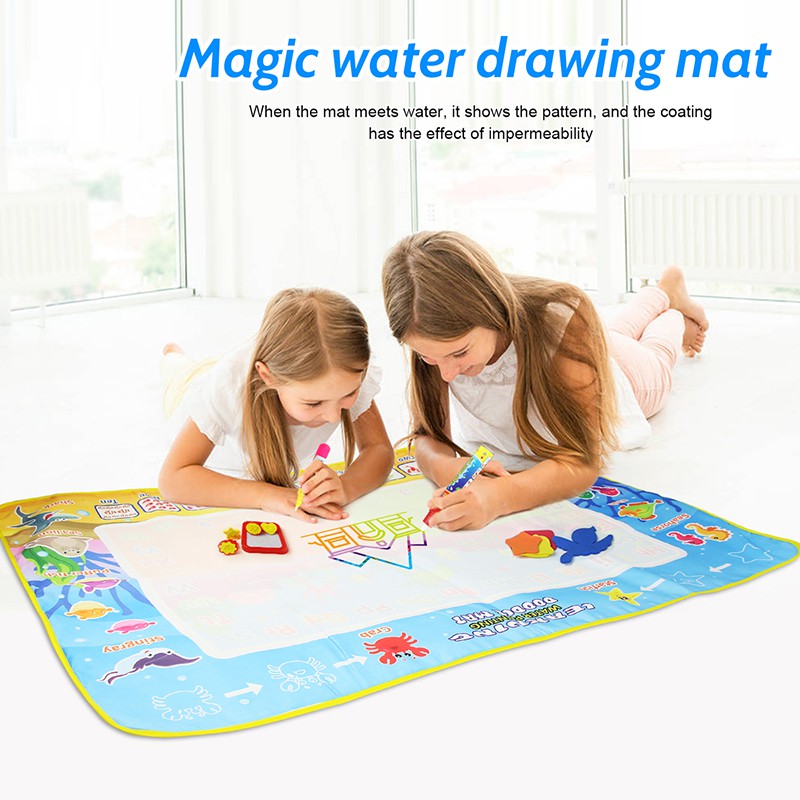 Coolplay Thảm vẽ bằng bút mực nước ma thuật 100x70cm cho bé