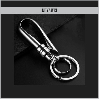 Móc Khóa Oto Xe Máy Đa Năng KEYAWEI Cao Cấp Sang Trọng Màu Bạc MK17