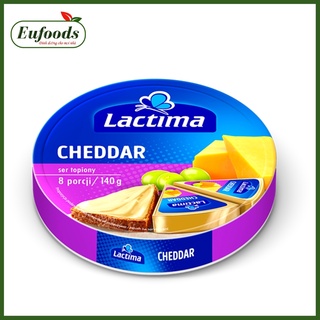 DATE T11/2024 Phô Mai Hộp Tròn Lactima Cheddar Ba Lan 120g