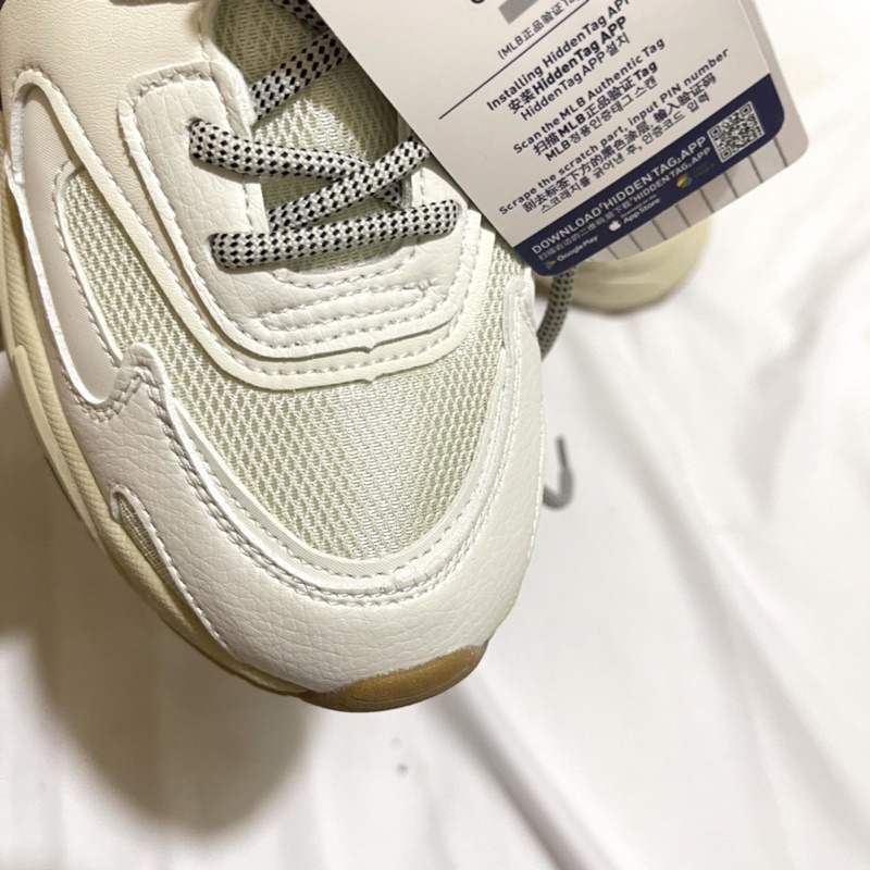 Giày MLB chunky bigball lite NY đen trắng, giày ML B bigball trắng kem đế nâu cao cấp