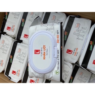 1 gói khăn ướt Hàn Quốc 120 tờ hàng siêu thị Lottemart
