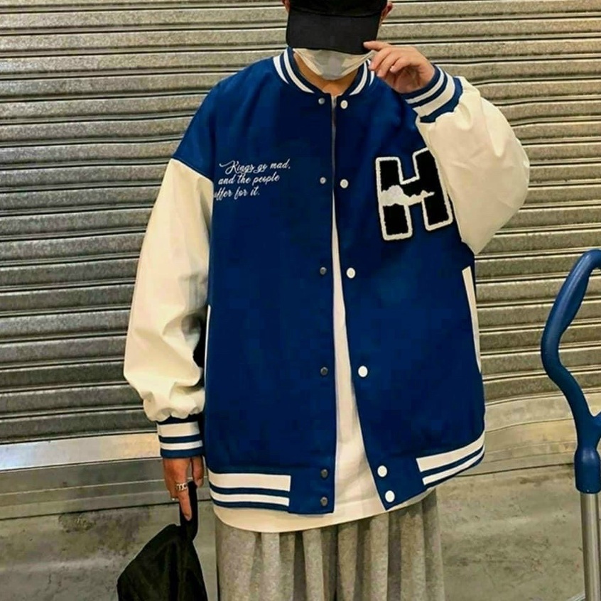 Áo Khoác Nỉ Bomber Nam Nữ Form Rộng Unisex Chất Nỉ Ngoại Lót Bông Dày Dặn Cực Hot (H)