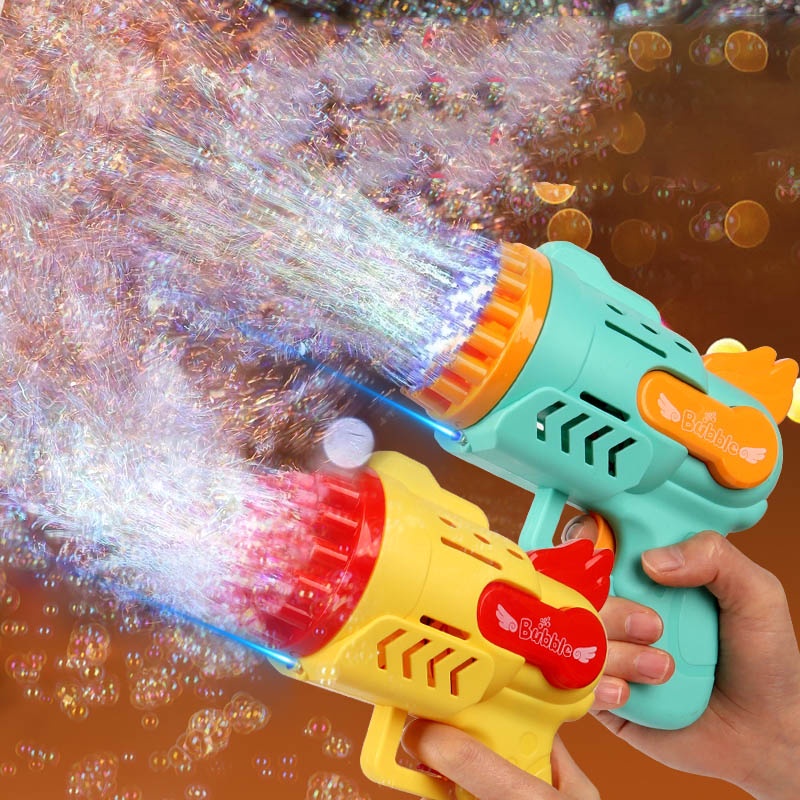 Súng Bắn Bong Bóng Xà Phòng Tự Động Có Đèn LED Cho Bé