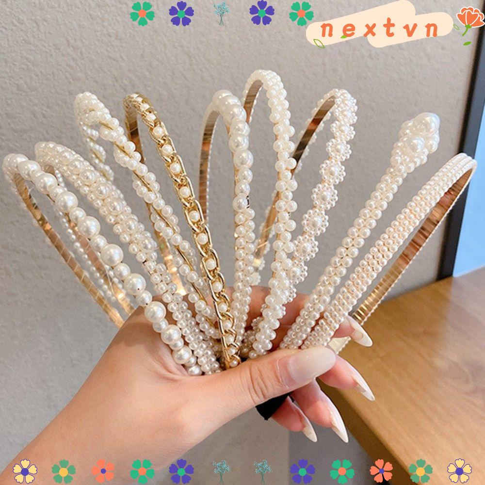 Cài Tóc Kim Loại Đính Ngọc Trai Phong Cách Hàn Quốc Cho Nữ