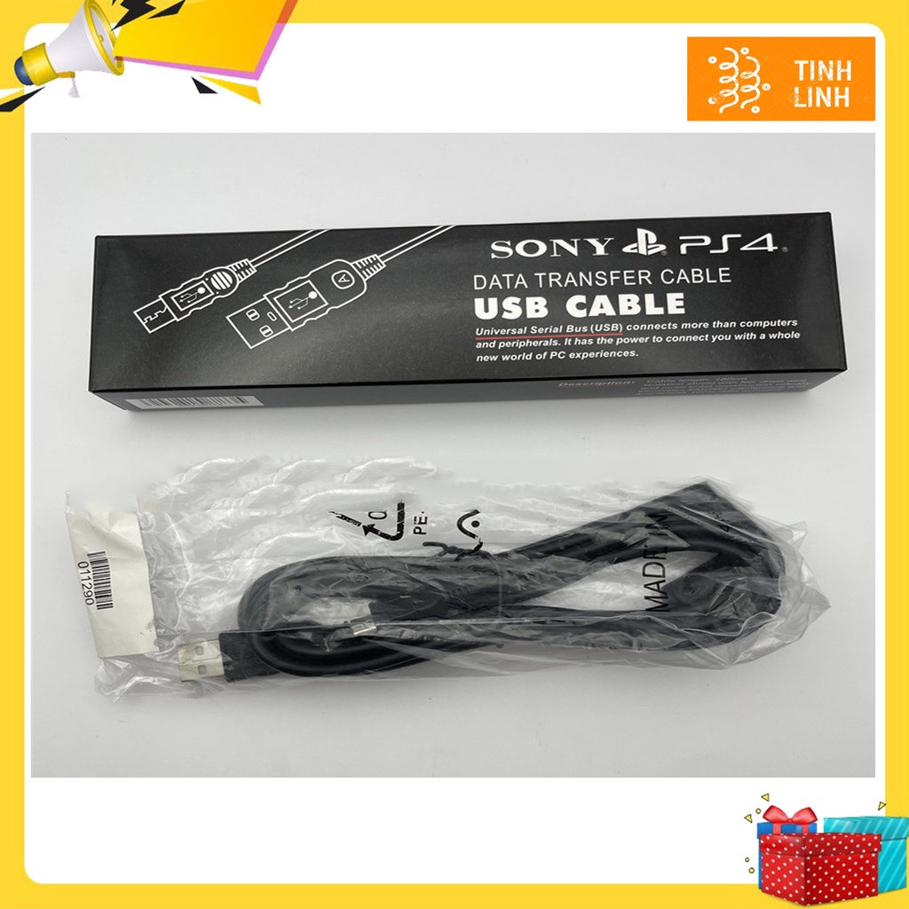 Dây sạc Micro USB, chuyên dụng chính hãng cho PS4