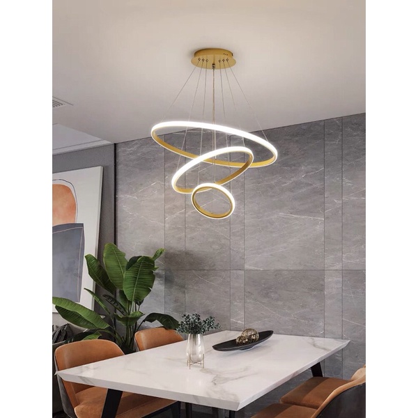 Đèn trần Mosky  3 vòng 3 chế độ màu - đèn led trang trí tuỳ chỉnh đa dáng nhiều màu sắc lựa chọn