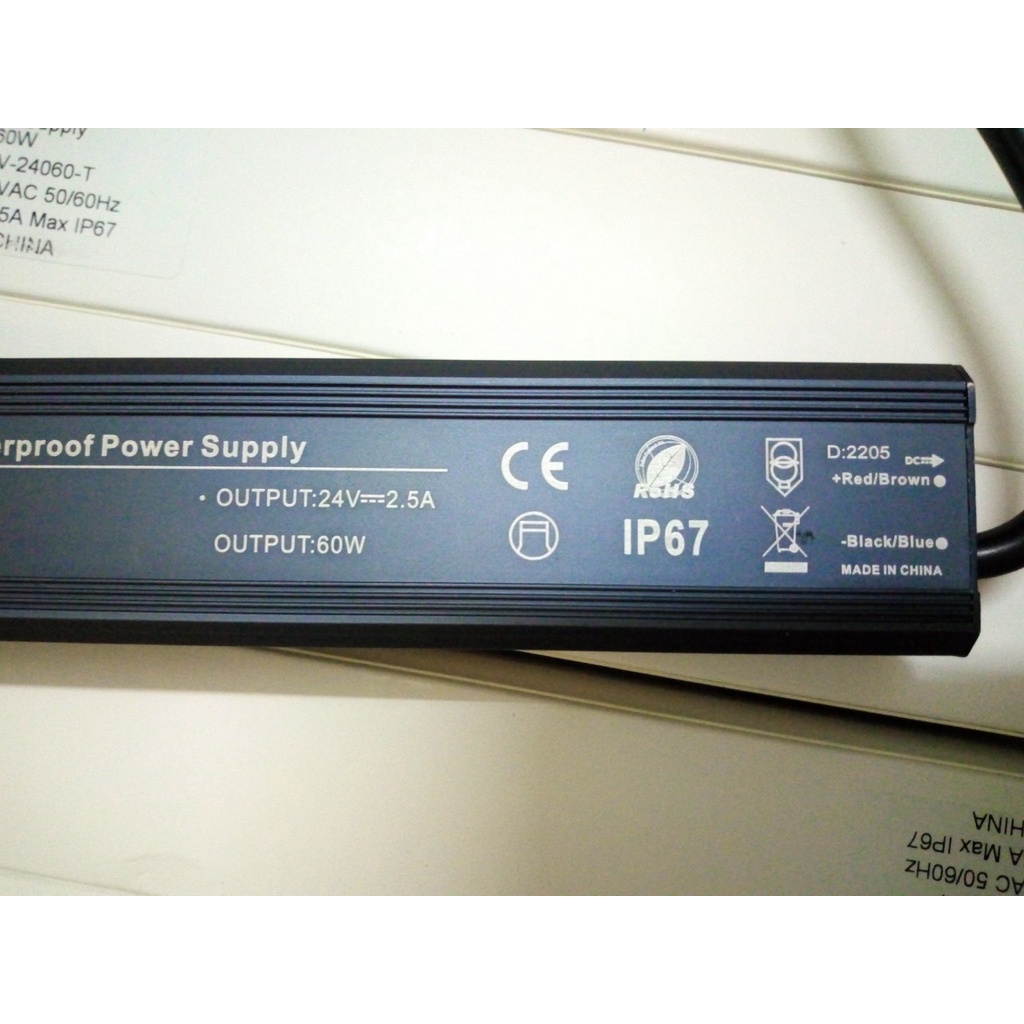 Đèn LED 24V 60W - Nguồn đèn LED ngoài trời, dưới đất, chống nước, chống bụi