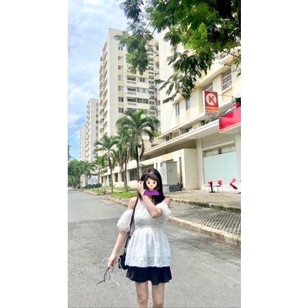 Áo yếm trễ vai bonheur