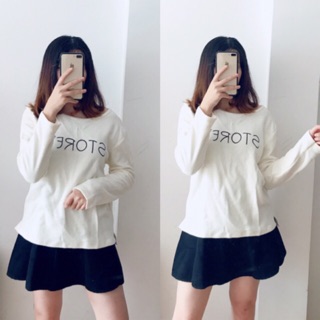Áo thu đông tay dài xẻ bên