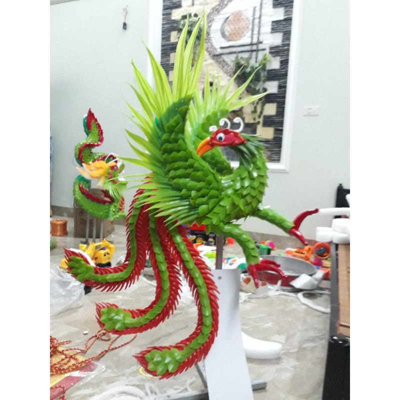 Cặp rồng phụng hoàn thiện vảy giả