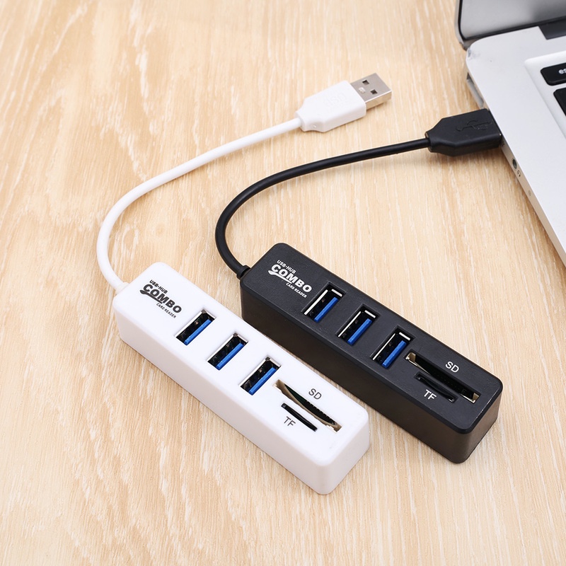 Bộ Chia USB 2.0 5 Trong 1 Siêu Tốc Độ 3 Cổng USB SD TF