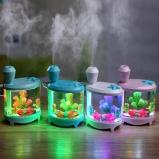 Máy tạo độ ẩm  Máy tạo độ ẩm hình bể cá mini (4 màu), giúp tạo độ ẩm phủ đều, thẩm thấu, tốt cho da 7914VIP
