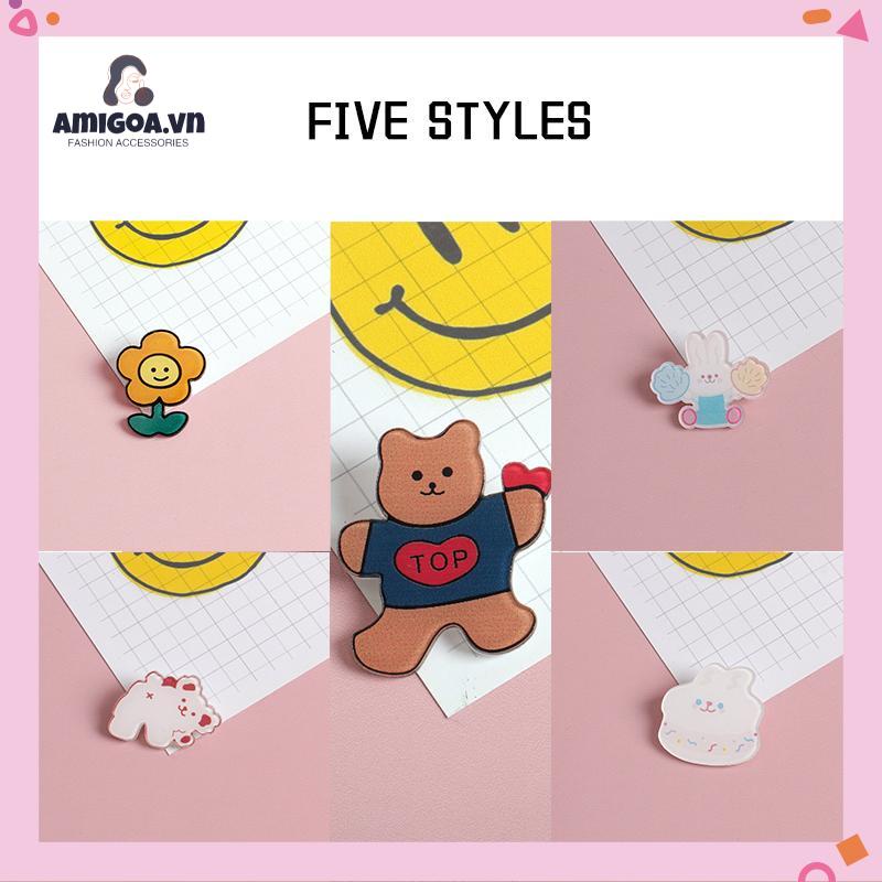 Ghim Cài Áo Bằng Acrylic Hình Thỏ Dễ Thương Dành Cho Bé
