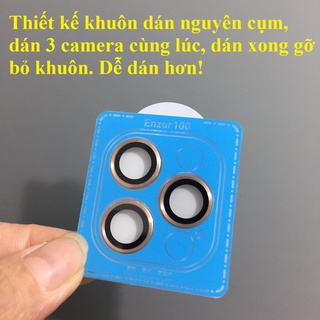 [12 Pro Max] Cụm cường lực dán camera cho iP 12 Pro max KUZOOM AR