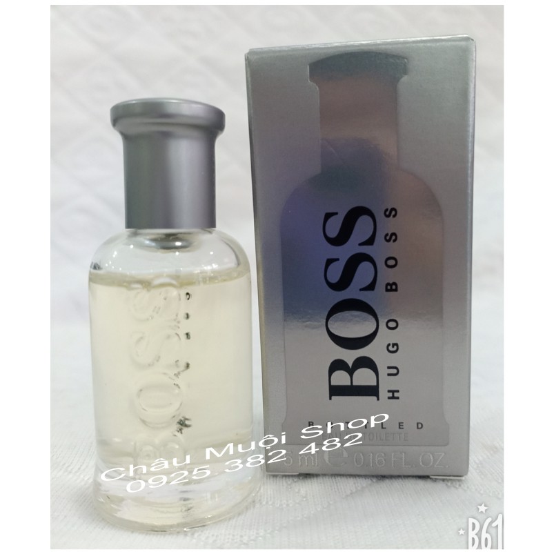 Sét 2 Nước Hoa Mini Hugo Boss For Men  - 5ml x2 - Boss Bottled Men - Boss The Scent