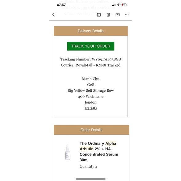 [TOP 1 SHOPEE] Tinh chất dưỡng trắng da The Ordinary Alpha Arbutin 2% + HA (Bill Anh)