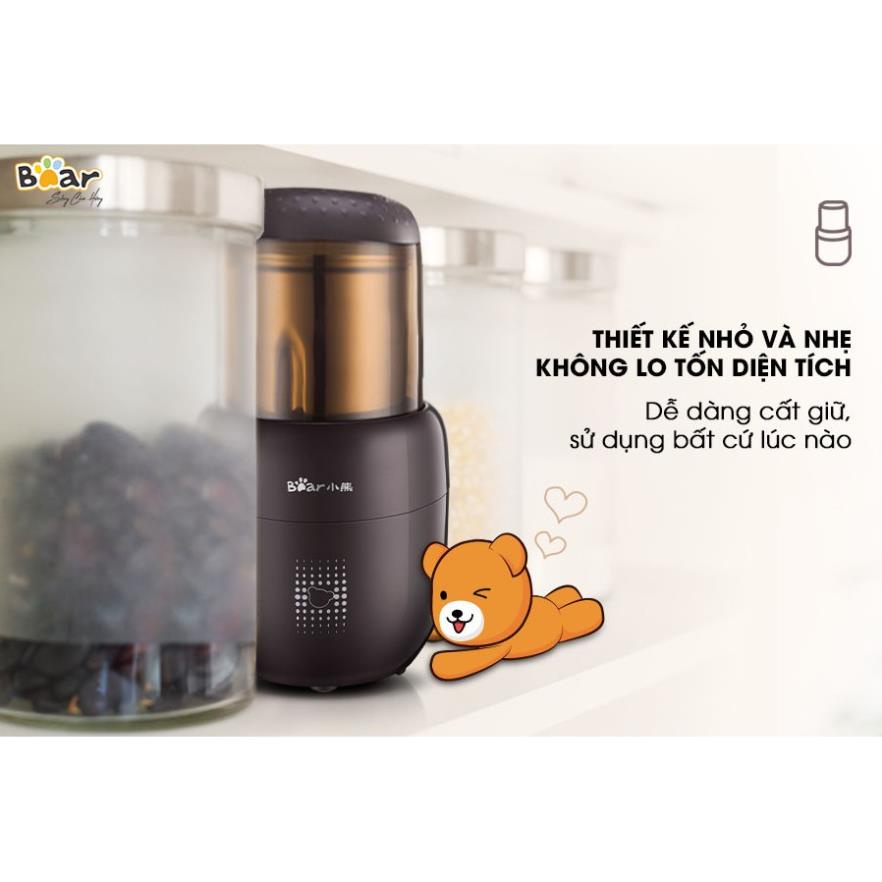 Máy Xay Bột Khô - Nước - Bột Mịn Đa Năng Mini Bear, Máy Xay Tiêu - Hạt Cà Phê - Hạt Ngũ Cốc_Bear FSJ-A03D1S,BH 18 tháng