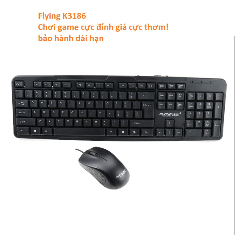 [Mã NOWSHIPT5VUI1 giảm 20k đơn 50k] Bộ bàn phím chuột k3186 chơi game cực ngon giá rẻ bảo hành 12 tháng | BigBuy360 - bigbuy360.vn