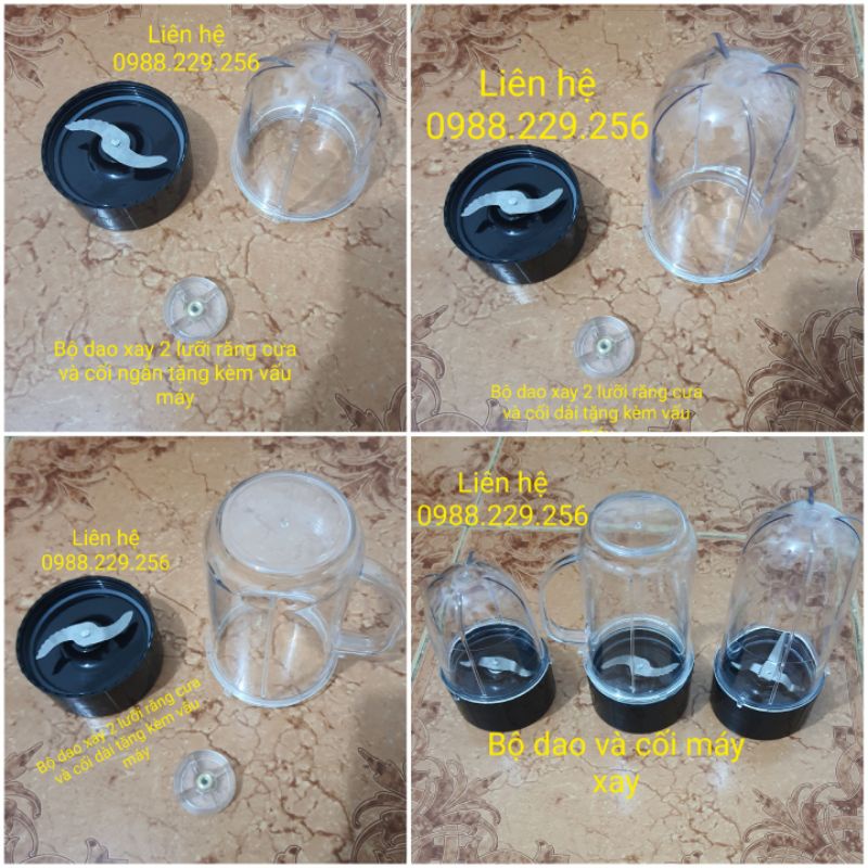 Phụ kiện bộ dao xay và cối máy xay magic