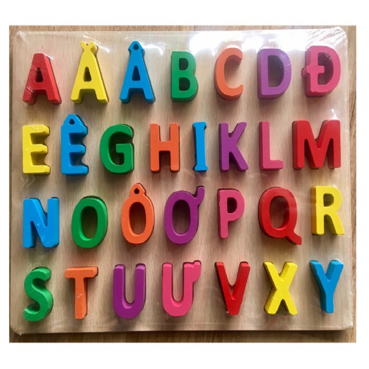 Bảng Chữ Cái Nổi Tiếng Việt 20x30cm Vừa Học Vừa Chơi Cho Bế