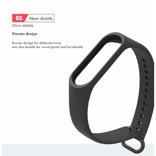 Dây đeo silicon cho đồng hồ Xiaomi Mi Band 3 4