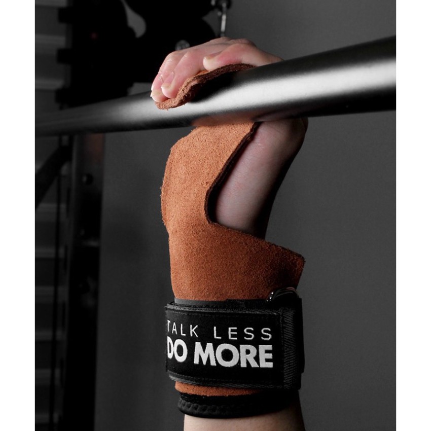 Găng Tay Tập GYM Hở Mu Da Bò Wrist Guard Aolikes Jun Sport (1 Đôi)