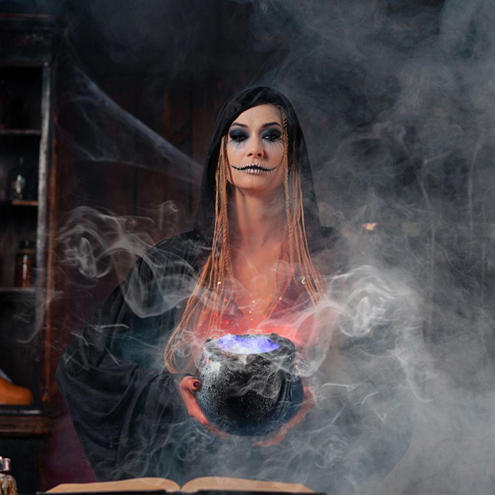 Khói LLOYD Khói|Đài Phun Sương Hình Phù Thủy Thay Đổi Màu Sắc Sáng Tạo|Phụ Kiện Trang Trí Halloween Độc Đáo Sáng Tạo