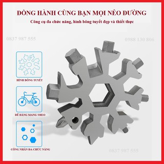 [ SALE ] CỜ LÊ LỤC GIÁC ĐA NĂNG 18 IN 1 ( CỜ LÊ BÔNG TUYẾT )