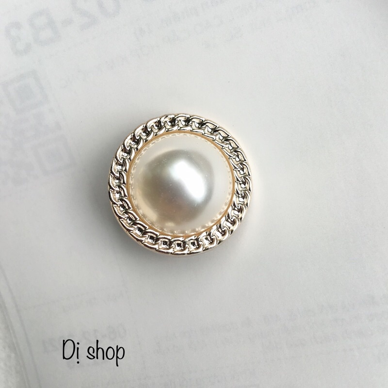set 5 NÚT CƯỜM VÀNG nhạt  ÁO DẠ MẪU 2 có nhiều size 1.5; 1.8; 2; 2.5cm
