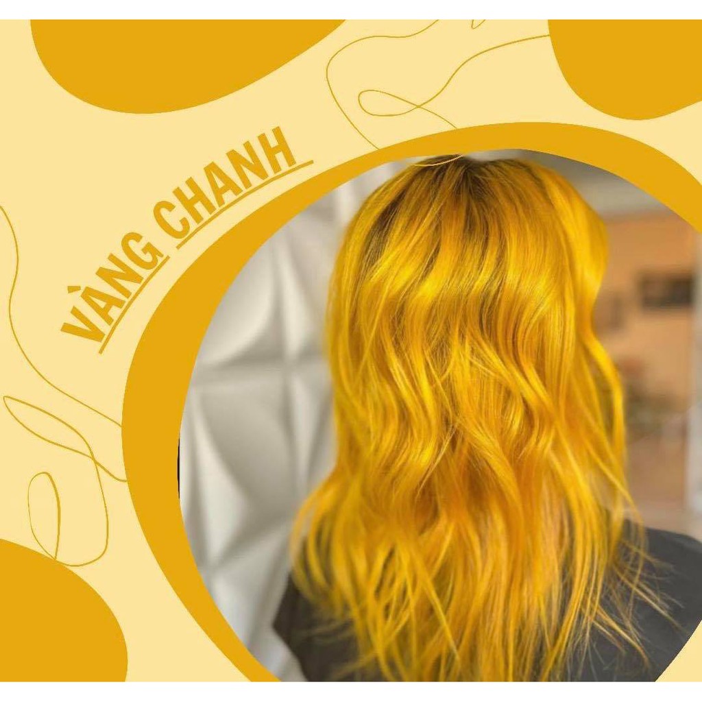 Thuốc nhuộm tóc màu Vàng chanh sáng đã kèm tẩy