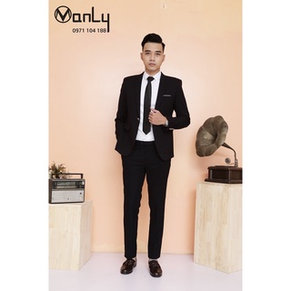 Bộ vest trẻ MANLY ảnh tự chụp - Kiểu dáng Hàn Quốc - Tặng móc treo và túi bọc