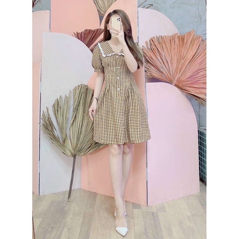 Váy kẻ caro xinh 395k