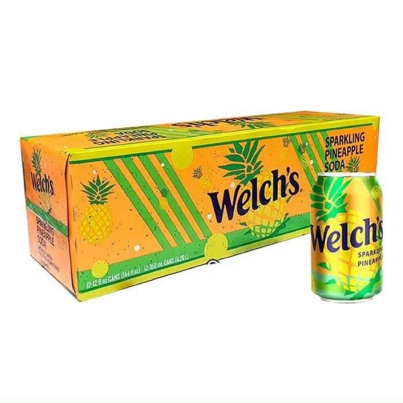 Nước ngọt Mỹ Welch’s dứa thùng 12 lon