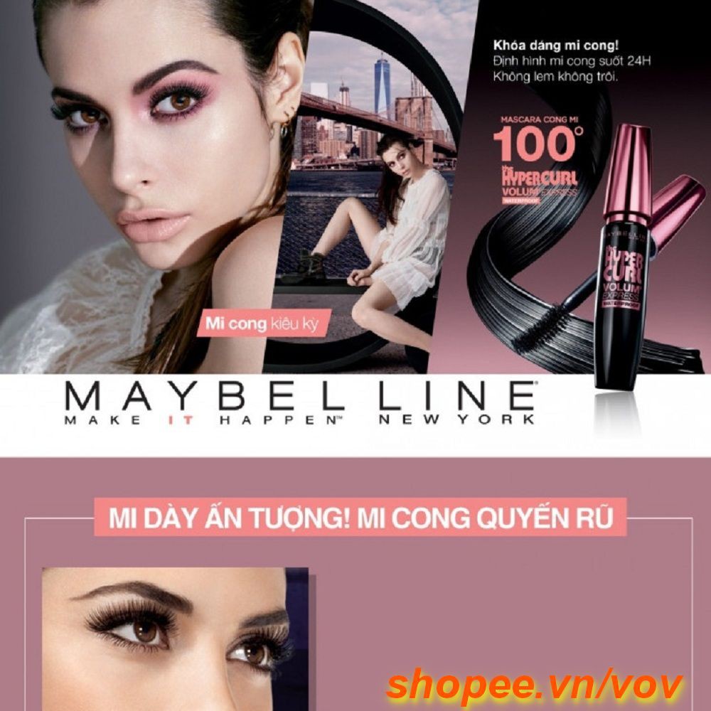 Mascara Maybelline Volum’ Express Hyper Curl (9.2ml) 100% chính hãng