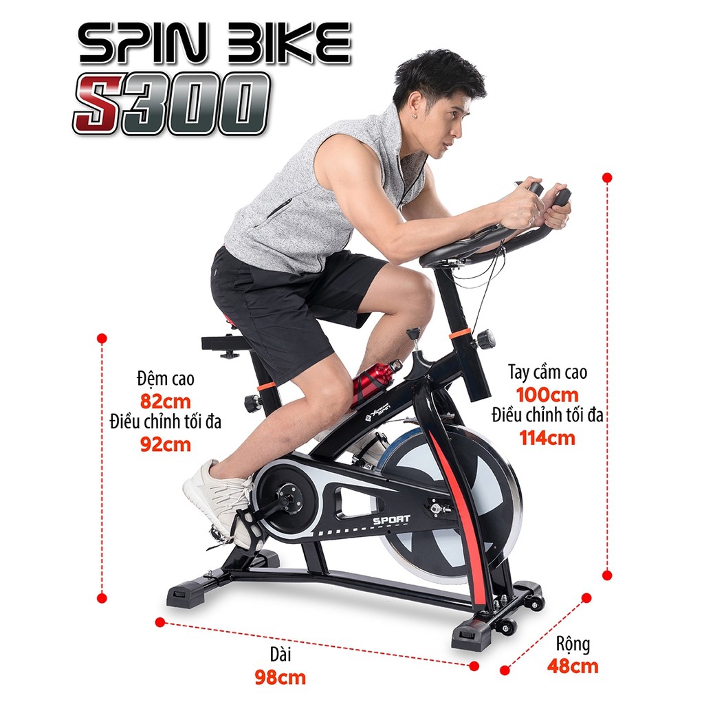 BG Xe đạp tập thể dục SPINING BIKE S300 thiết kế mới 2020