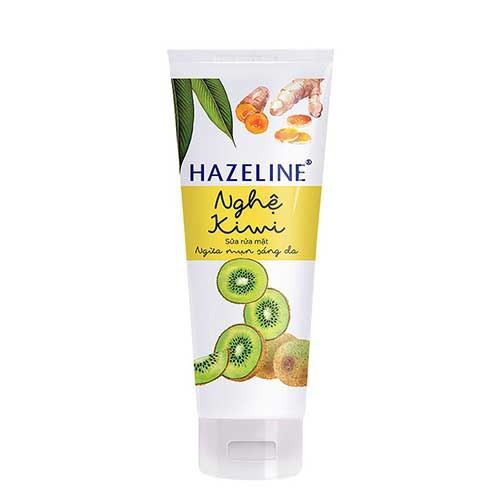 Sữa rửa mặt ngừa mụn sáng da Hazeline Nghệ Kiwi-Chính hãng date mới