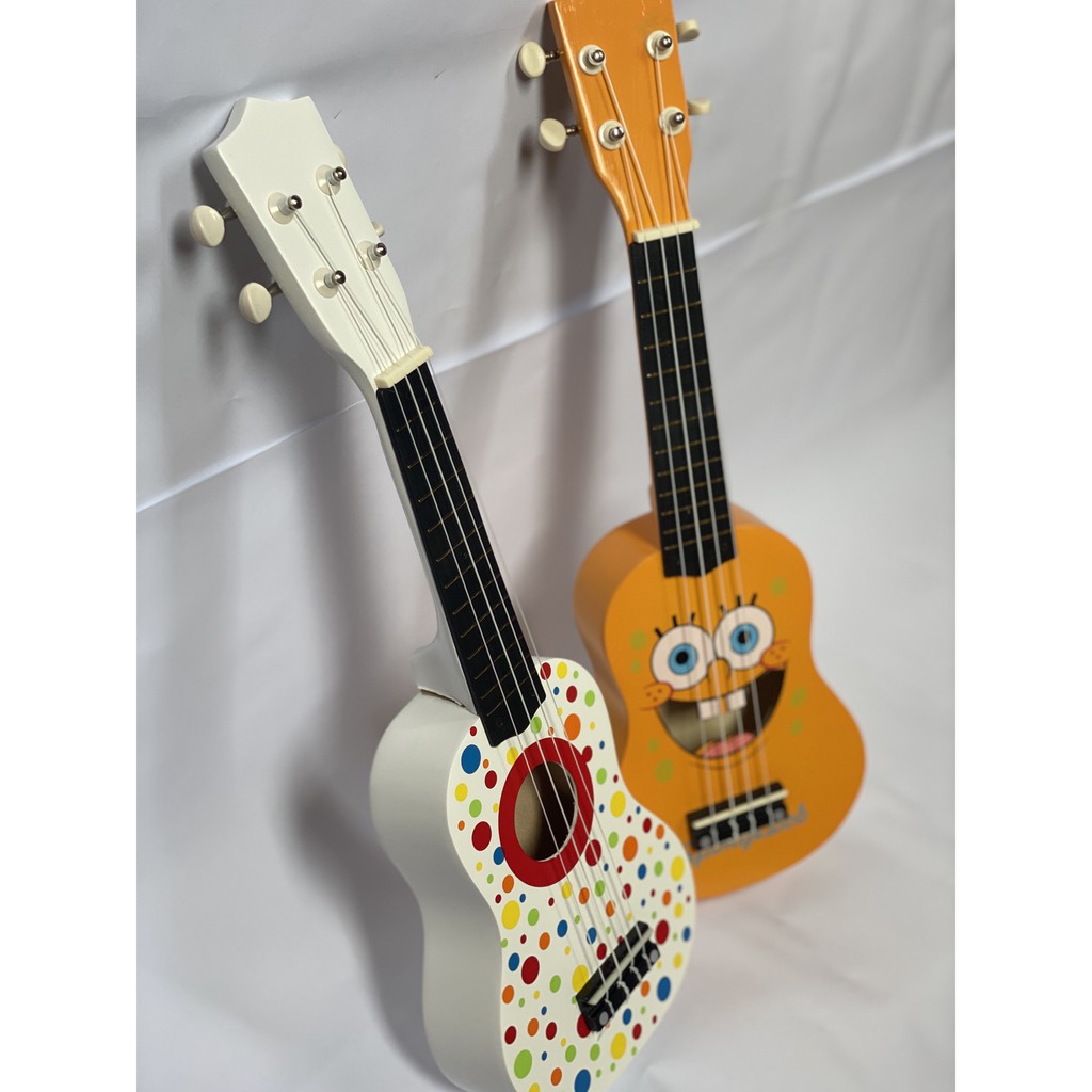 Đàn Ukulele Soprano Hoạt Hình 4 Dây Woim Nhiều Màu Sắc - Tặng Kèm Hấp Dẫn