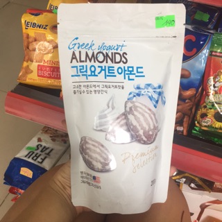 Greek yogurt almonds hạnh nhân sữa chua hàn
