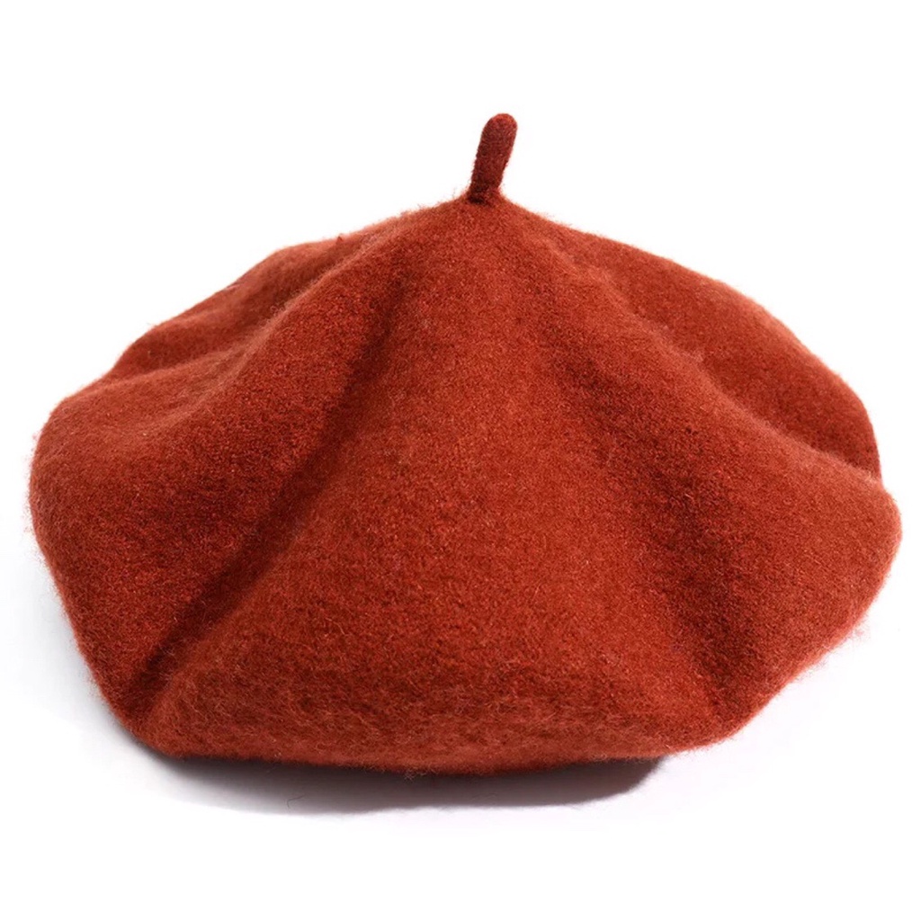 Girls Womens French Style Classic Solid Color Art Wool Beret Hat Beanie Cap