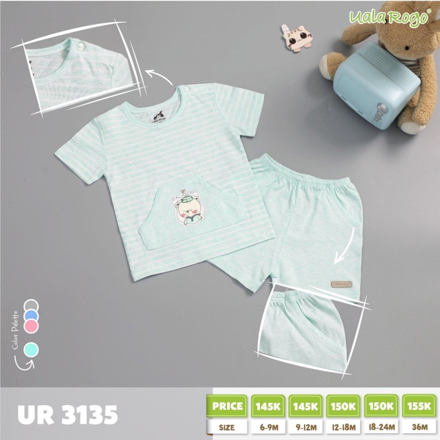 Bộ cài vai kẻ Ualarogo Ur 3135