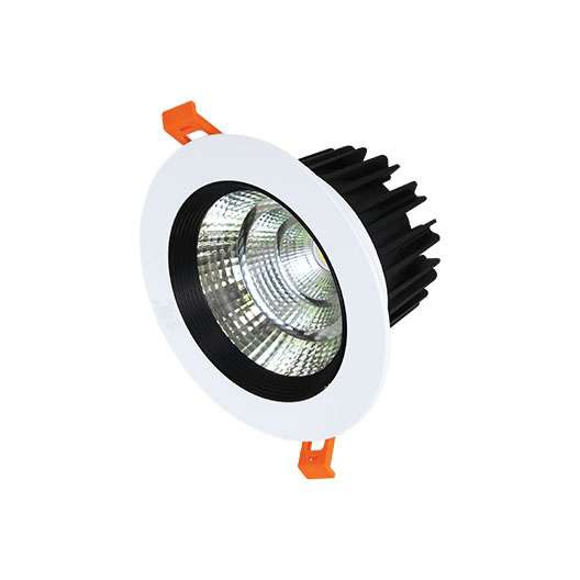 Đèn âm trần , mắt trâu LED  5W ,7W ,10W  đế tản nhiệt nhôm Viền Đen [HT 8095]