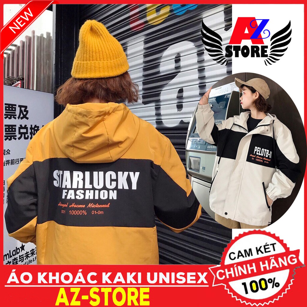 [ Mã FADIRECT20 giảm 20K đơn 150K] ÁO KHOÁC KAKI UNISEX STARLUCKY MỚI 4 MÀU | BigBuy360 - bigbuy360.vn