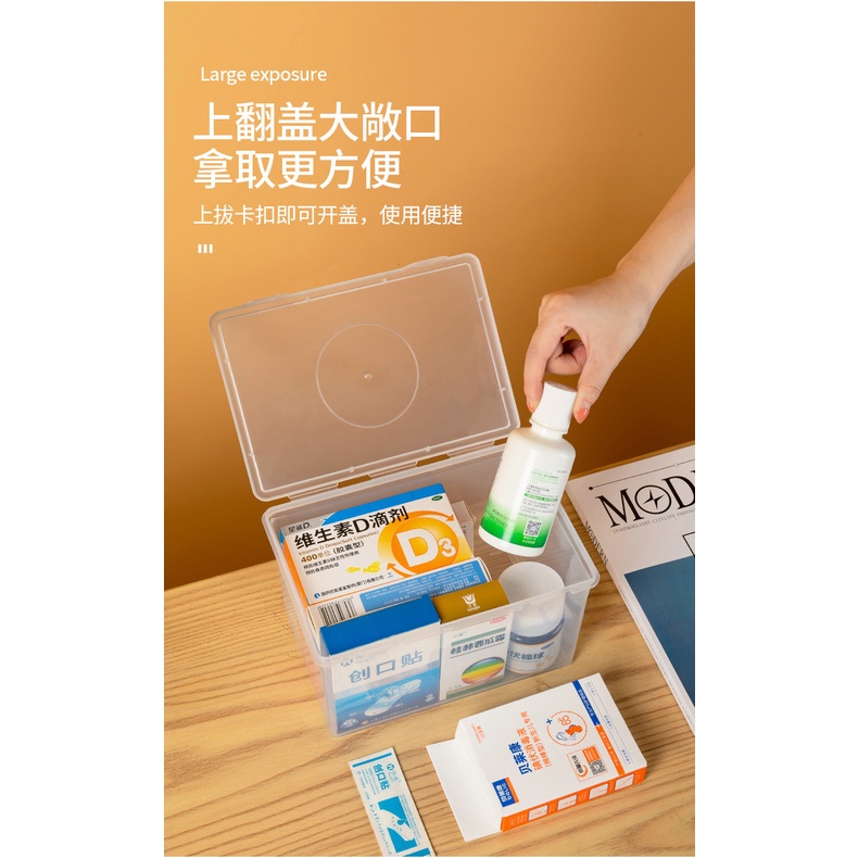 Hộp TAILI bằng nhựa trong suốt có nắp đậy đựng khẩu trang dùng một lần tiện lợi